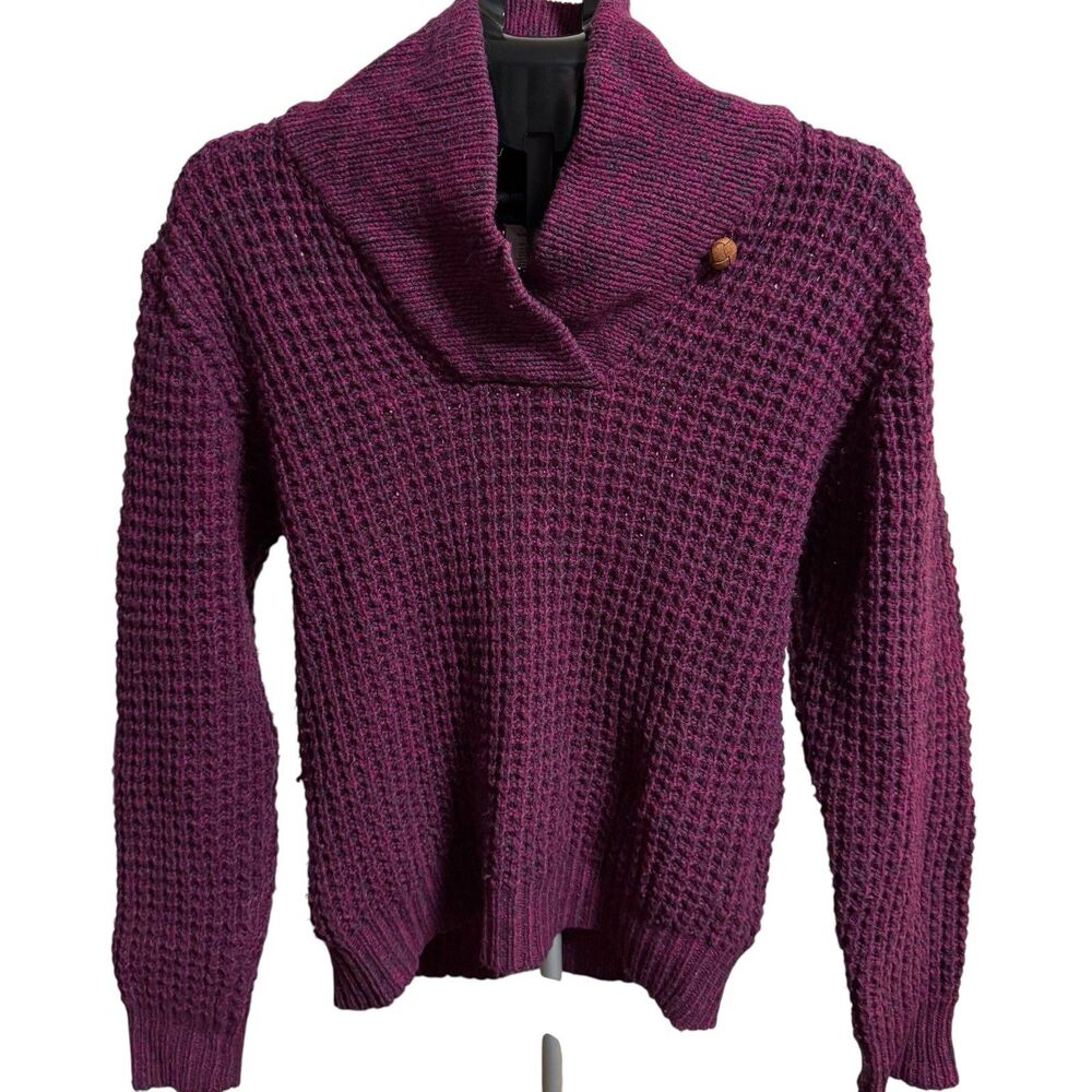 Vintage Woolrich Woman Wool Sweater Women’s Size Medium Purple‎ Luxury Knit 90s
